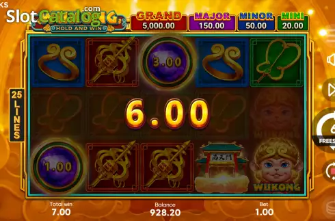 Скрин8. Wukong Hold and Win слот
