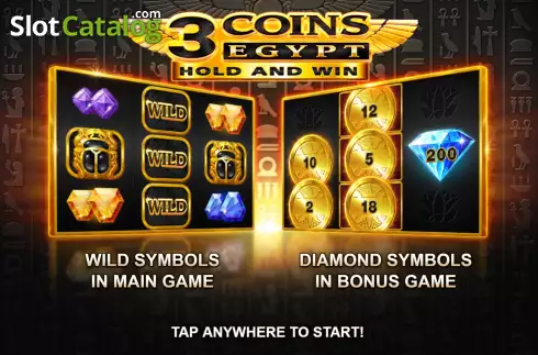 Скрин2. 3 Coins: Egypt слот