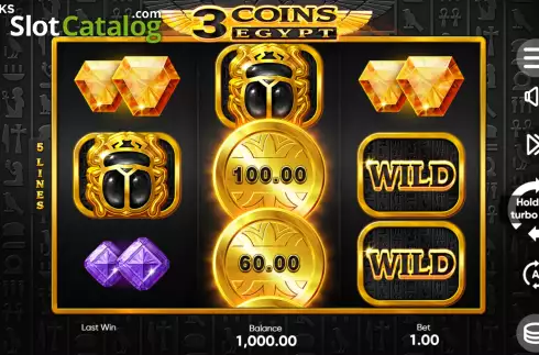 Скрин3. 3 Coins: Egypt слот