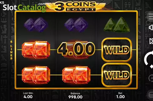 Скрин4. 3 Coins: Egypt слот