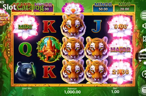 Скрин3. Tiger Jungle Hold and Win слот