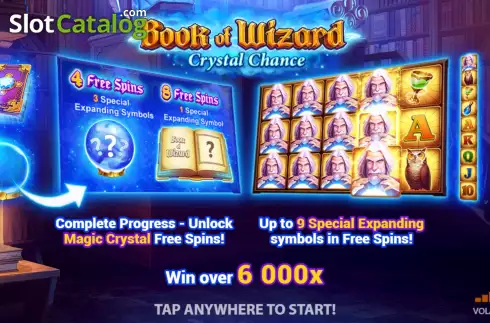 Скрин2. Book of Wizard: Crystal Chance слот