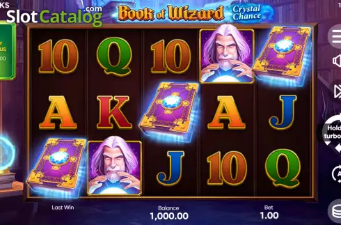 Скрин3. Book of Wizard: Crystal Chance слот