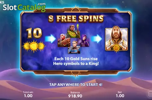 Скрин8. The King of Heroes слот