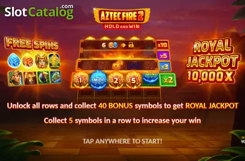 Скрин2. Aztec Fire 2 слот