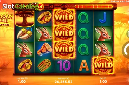 Скрин2. African Spirit Sticky Wilds слот