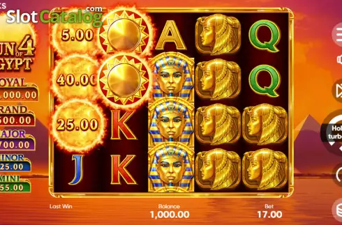 Скрин2. Sun of Egypt 4 слот