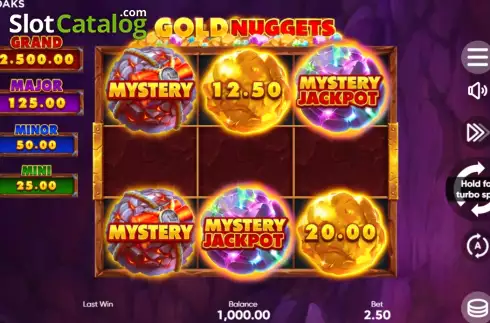 Скрин2. Gold Nuggets (3 Oaks) слот