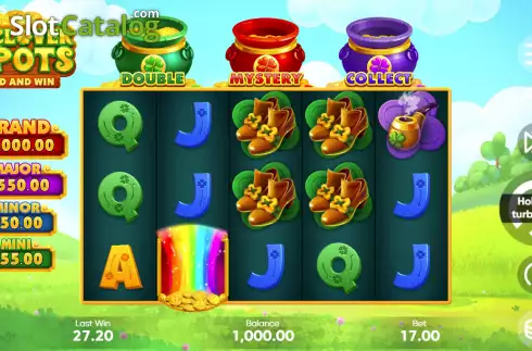 Скрин2. 3 Clover Pots слот
