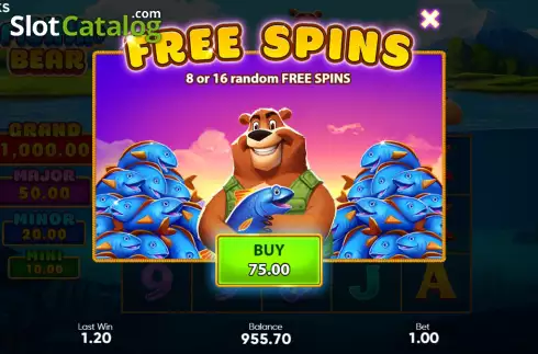 Скрин5. Fishin' Bear слот