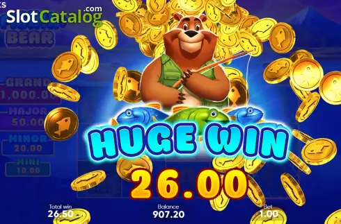 Скрин9. Fishin' Bear слот