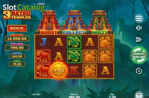 Скрин2. 3 Aztec Temples слот