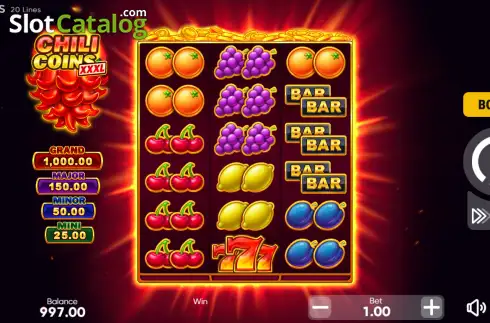 Скрин2. Chili Coins XXXL слот