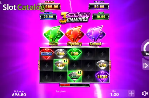 Скрин3. 3 Super Power Diamonds слот
