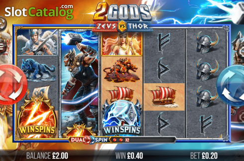 Скрин4. 2 Gods Zeus vs Thor слот