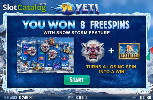 Скрин7. 9K Yeti слот