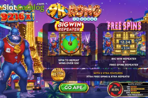 Скрин2. 9K Kong in Vegas слот