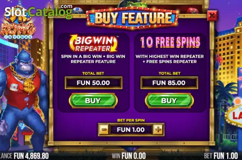 Скрин6. 9K Kong in Vegas слот