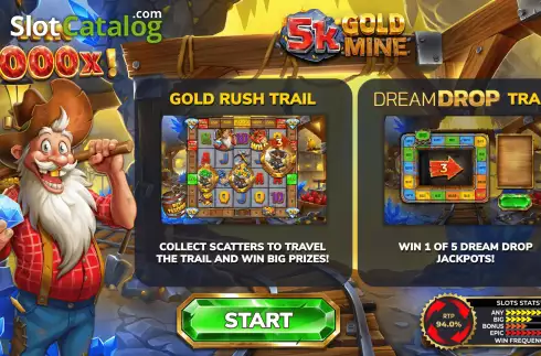 Скрин2. 5k Gold Mine Dream Drop слот