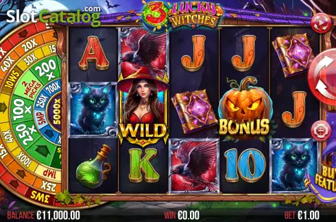 Скрин3. 3 Lucky Witches слот