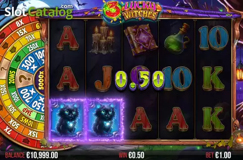 Скрин4. 3 Lucky Witches слот