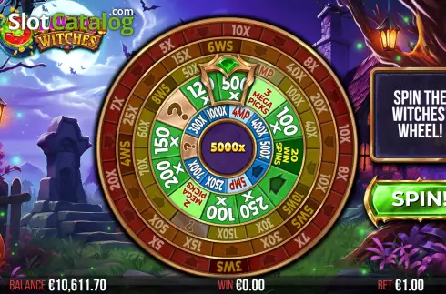 Скрин9. 3 Lucky Witches слот