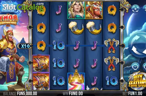 Скрин2. 21 Thor Lightning Ways слот