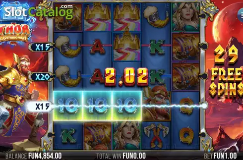 Скрин7. 21 Thor Lightning Ways слот