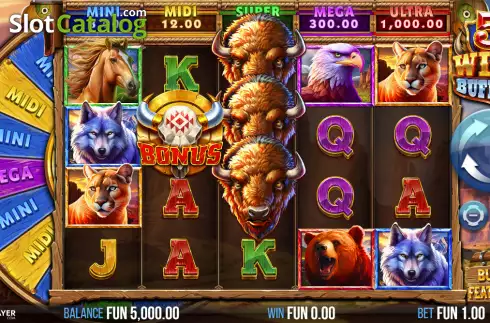 Скрин2. 5 Wild Buffalo слот