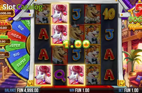 Скрин3. 5 Doggy Millionaires Dream Drop слот