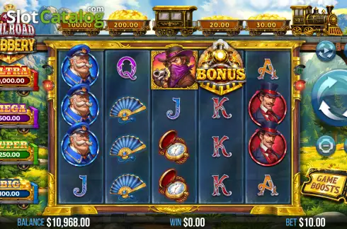 Скрин2. 4TP Railroad Robbery слот