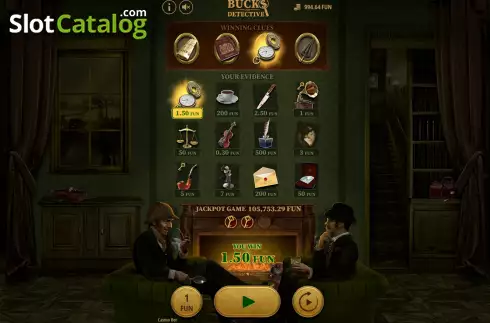 Скрин3. Bucks Detective слот