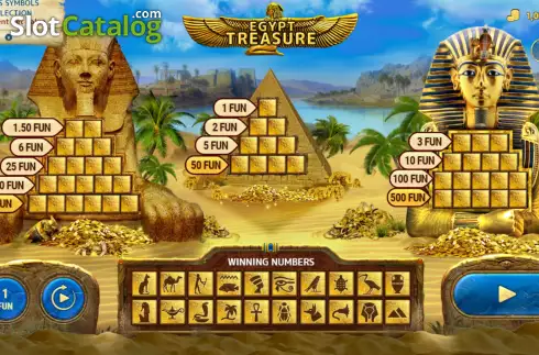 Скрин2. Egyptian Treasure (7777 Gaming) слот