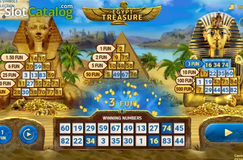 Скрин3. Egyptian Treasure (7777 Gaming) слот