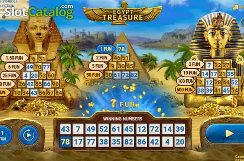 Скрин4. Egyptian Treasure (7777 Gaming) слот