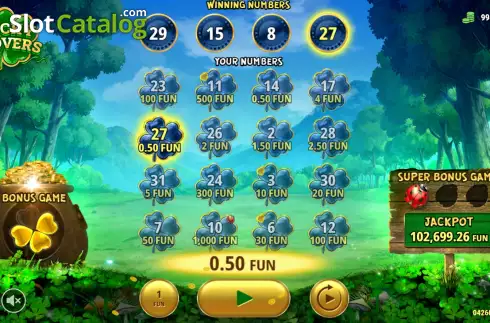 Скрин3. Lucky Clovers (7777 Gaming) слот