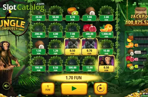 Скрин4. Jungle Conquest слот