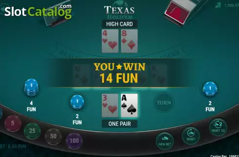 Скрин3. Texas Hold'em (7777 Gaming) слот