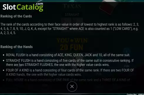 Скрин8. Texas Hold'em (7777 Gaming) слот