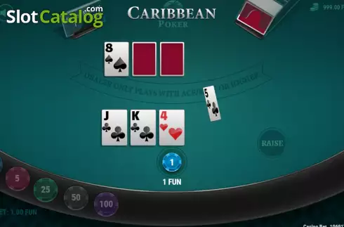 Скрин3. Caribbean Poker (7777 Gaming) слот