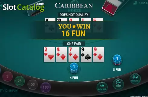 Скрин5. Caribbean Poker (7777 Gaming) слот