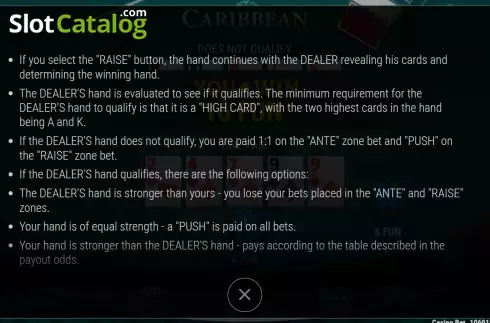 Скрин7. Caribbean Poker (7777 Gaming) слот