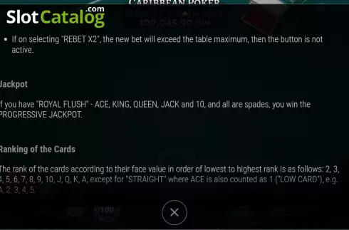 Скрин8. Caribbean Poker Royal Flush Jackpot слот