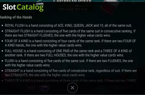 Скрин9. Caribbean Poker Royal Flush Jackpot слот
