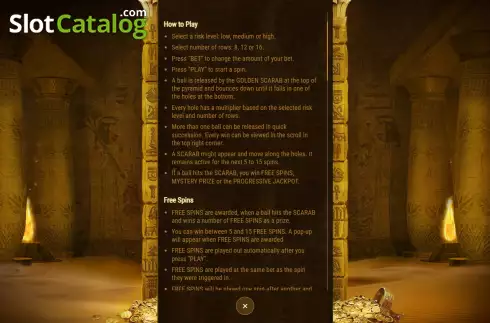 Скрин6. Golden Scarab слот