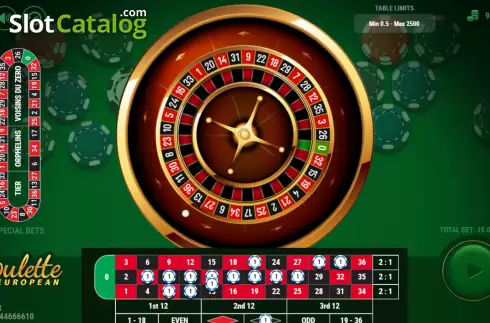 Скрин3. European Roulette (7777 Gaming) слот