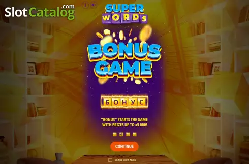 Скрин6. Super Words слот