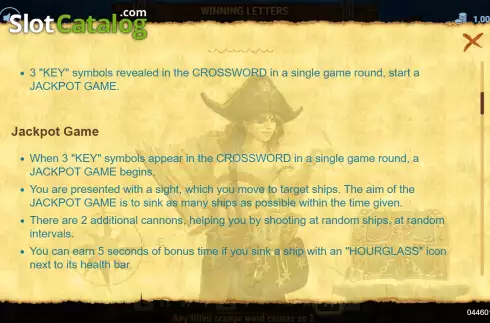 Скрин7. Pirate's Treasure Crosswords слот