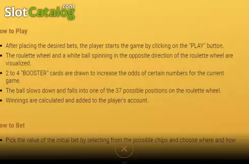 Скрин6. Booster Roulette слот