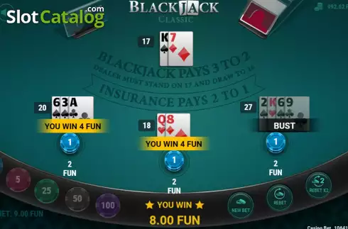 Скрин4. Blackjack (7777 Gaming) слот